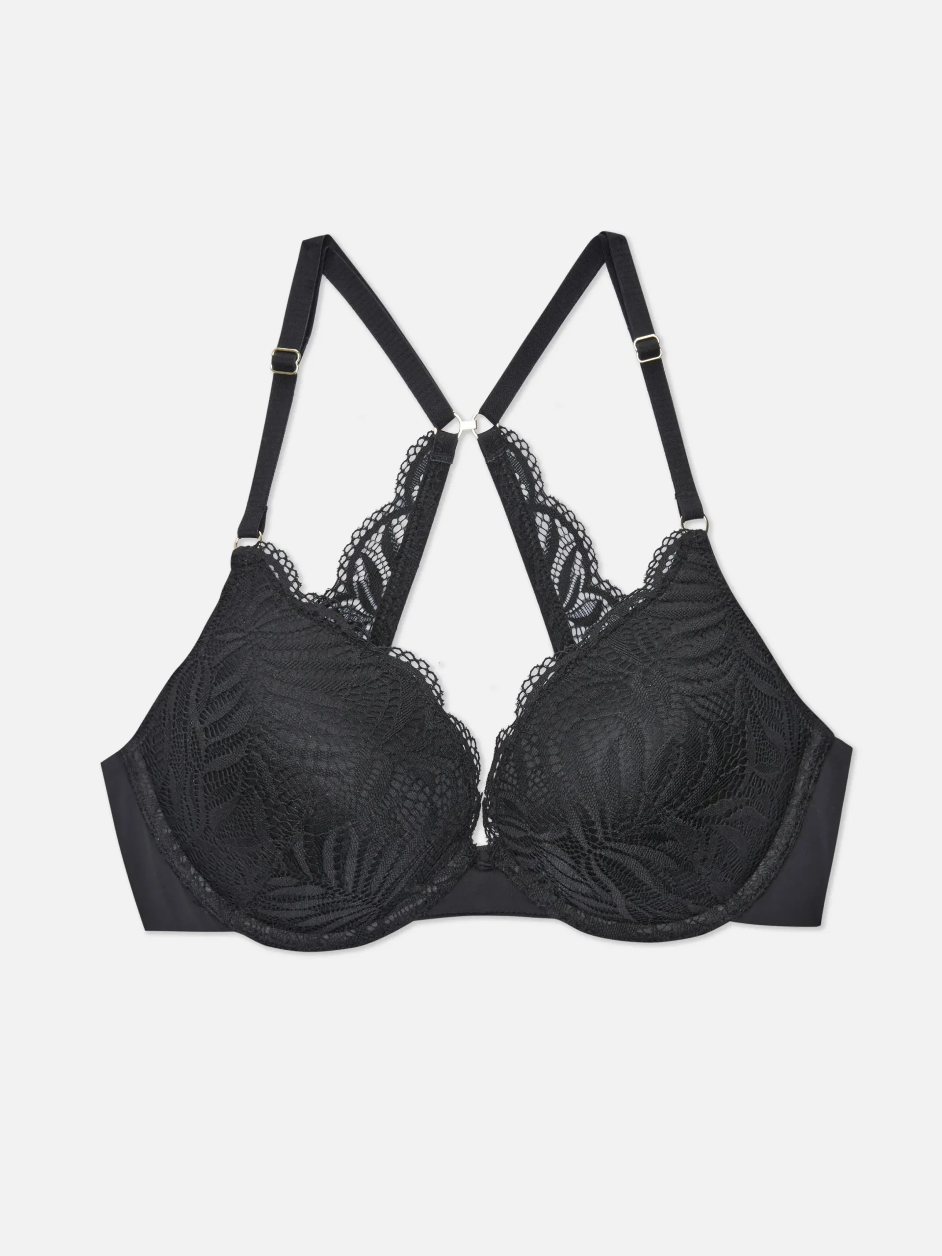 Bhs|Primark Maximize Racerback-BH Mit Spitze, Körbchengröße A–D Schwarz