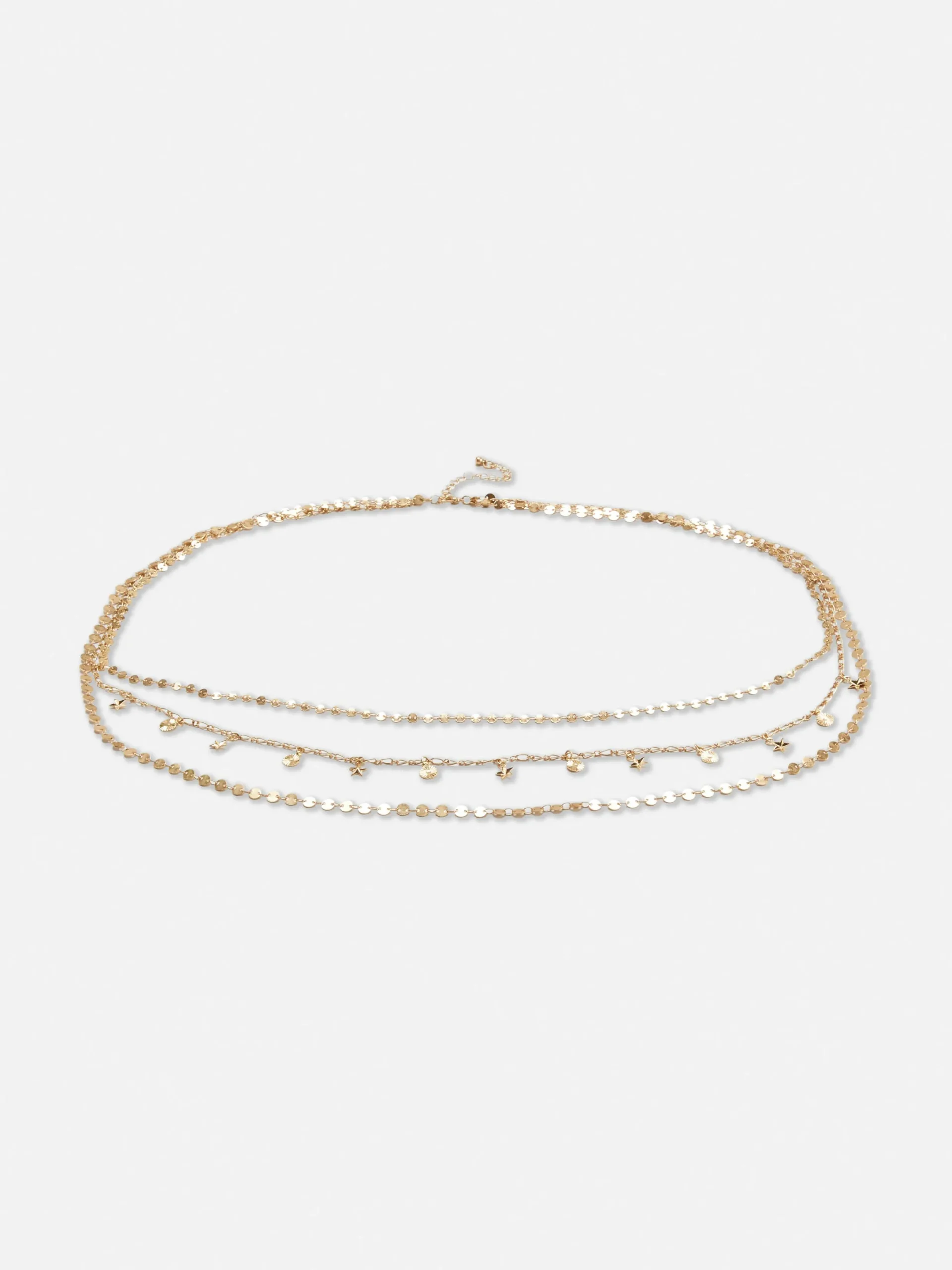 Schmuck|Primark Mehrlagige Bauchkette Mit Anhängern Gelb