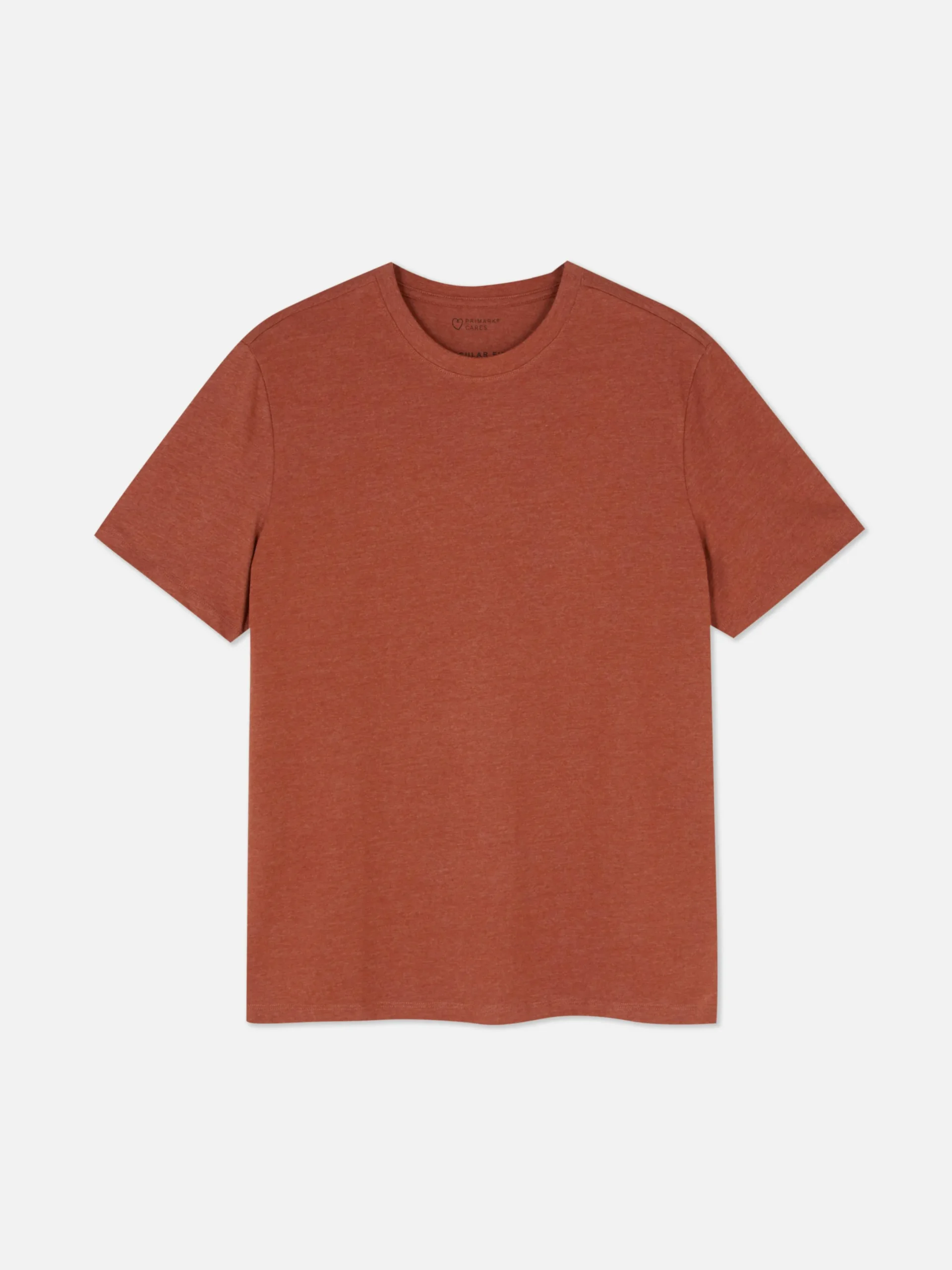 Tops Und T-Shirts|Primark Meliertes Regular-Fit T-Shirt Rot