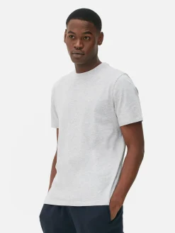 Tops Und T-Shirts|Primark Meliertes Regular-Fit-T-Shirt Grau meliert