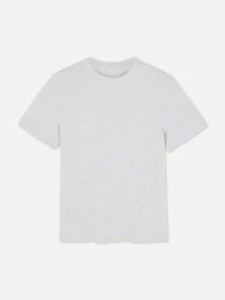Tops Und T-Shirts|Primark Meliertes Regular-Fit-T-Shirt Grau meliert