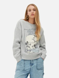 Hoodies Und Sweatshirts|Primark „Micky Maus“ Sweatshirt Mit Skizzen-Print Grau
