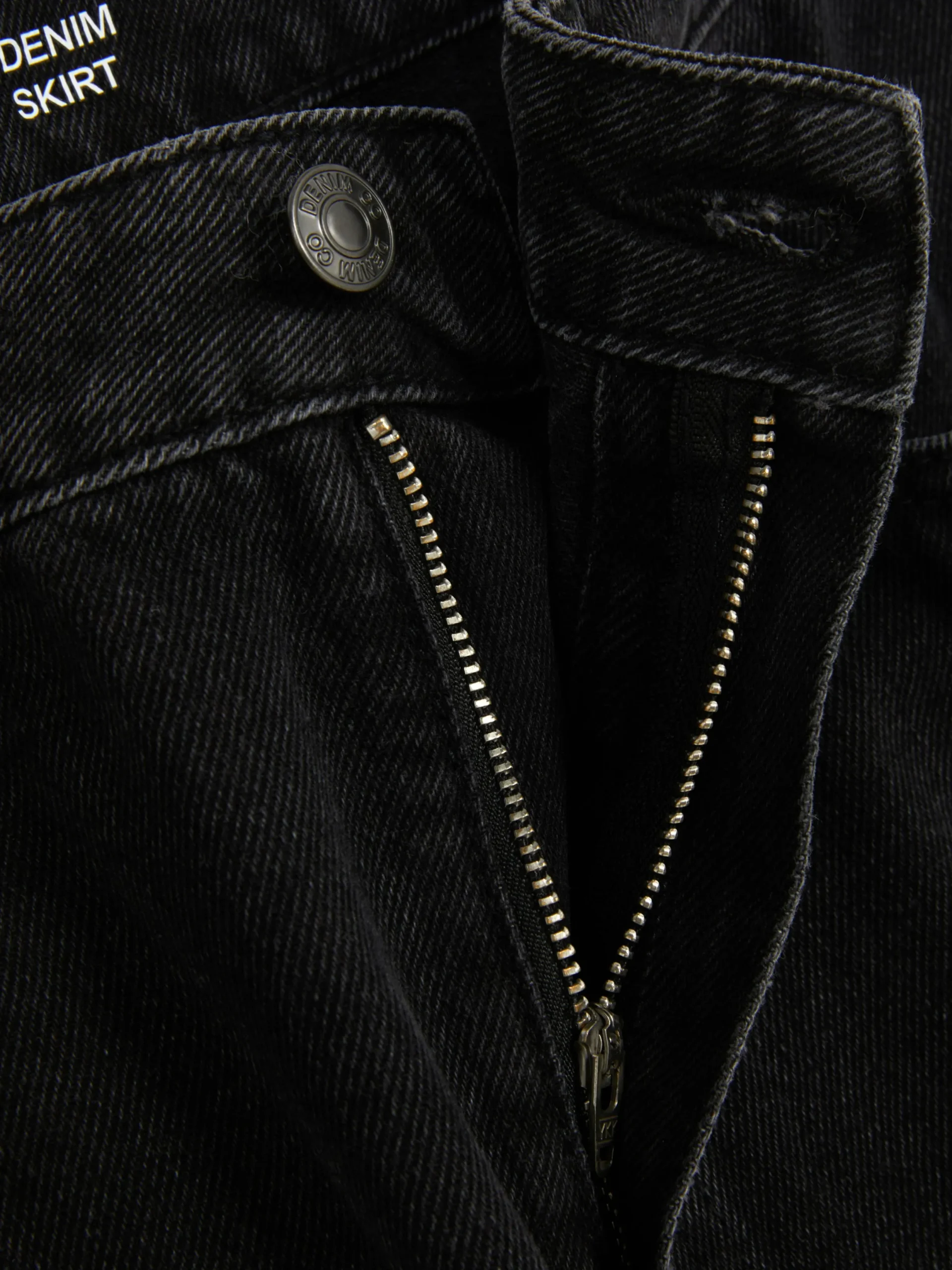 Röcke|Denim|Primark Midi-Jeansrock Leichtes Schwarz