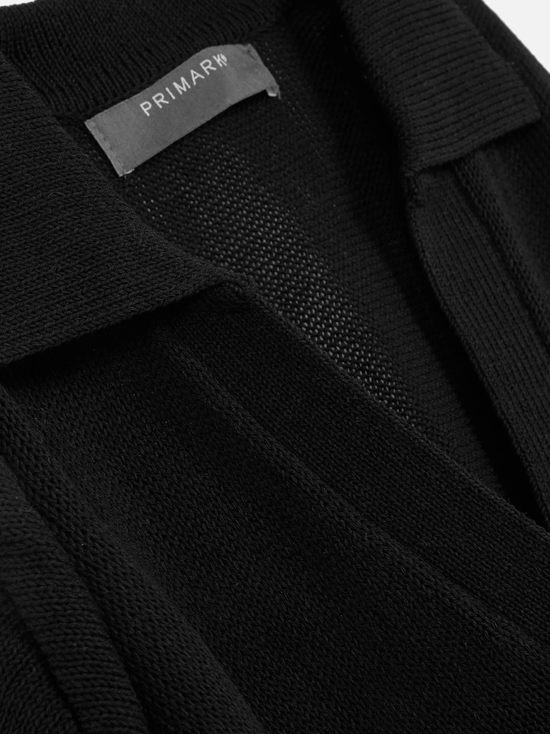 Kleider|Primark Midikleid Mit V-Ausschnitt Und Kragen Schwarz