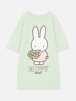 Schlafshirts Und Nachthemden|Primark „Miffy“ Nachthemd Im Oversized-Look Lindgrün