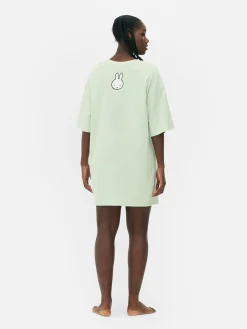 Schlafshirts Und Nachthemden|Primark „Miffy“ Nachthemd Im Oversized-Look Lindgrün