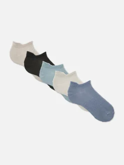 Socken|Primark Mikrofaser-Sneakersocken, 5er-Pack Steinfarben