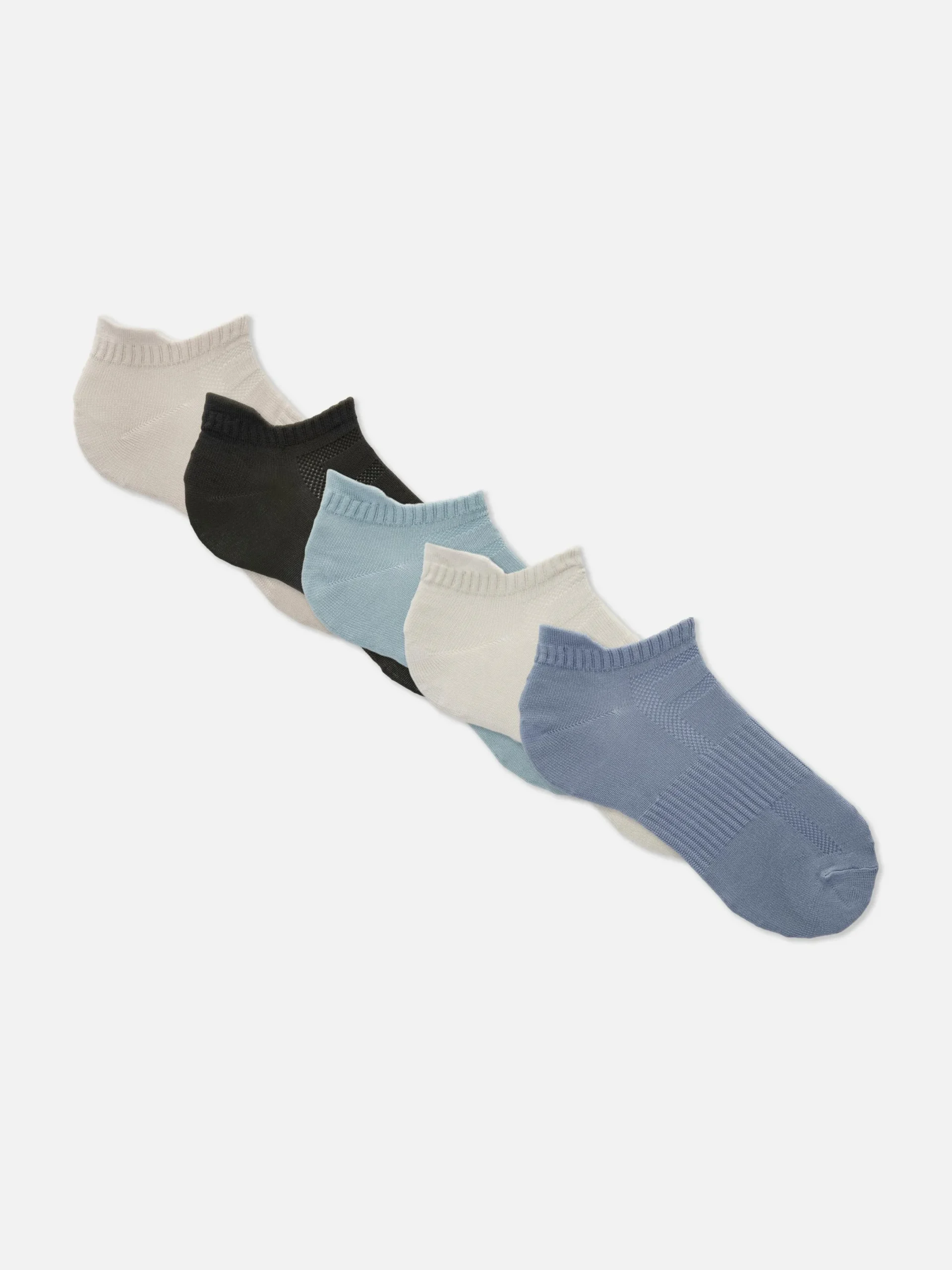 Socken|Primark Mikrofaser-Sneakersocken, 5er-Pack Steinfarben