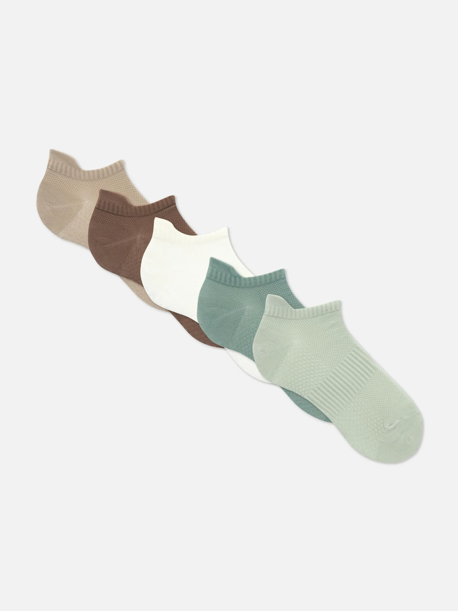 Socken|Primark Mikrofaser-Sneakersocken, 5er-Pack Hellgrün
