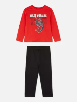 Schlafanzüge Und Nachtwäsche|Primark „Miles Morales“-Schlafanzug Von „Marvel Spider-Man" Rot