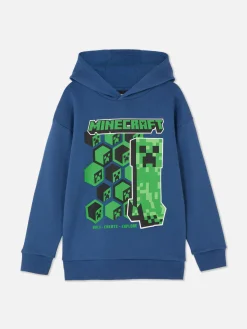 Hoodies Und Sweatshirts|Primark „Minecraft Creeper“ Hoodie Blau