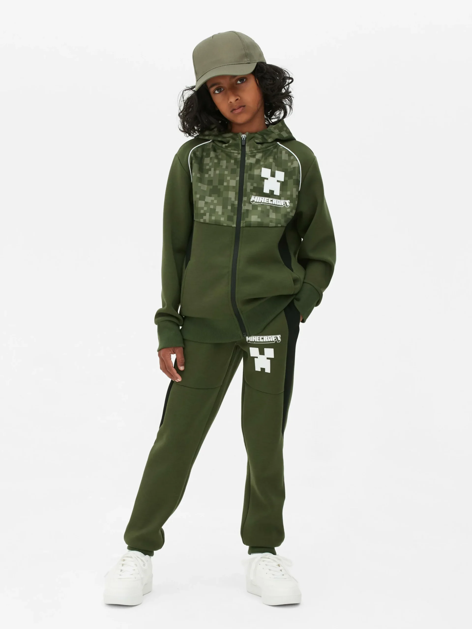 Jogginghosen|Primark „Minecraft“ Jogginghose In Blockfarben Khakifarben