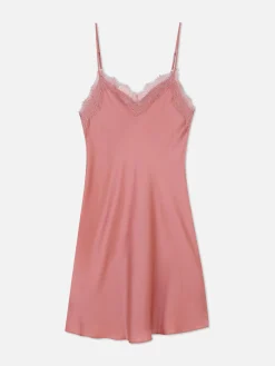 Slips Und Trägertops|Primark Mini-Negligé Mit Spitzenbesatz Rosa