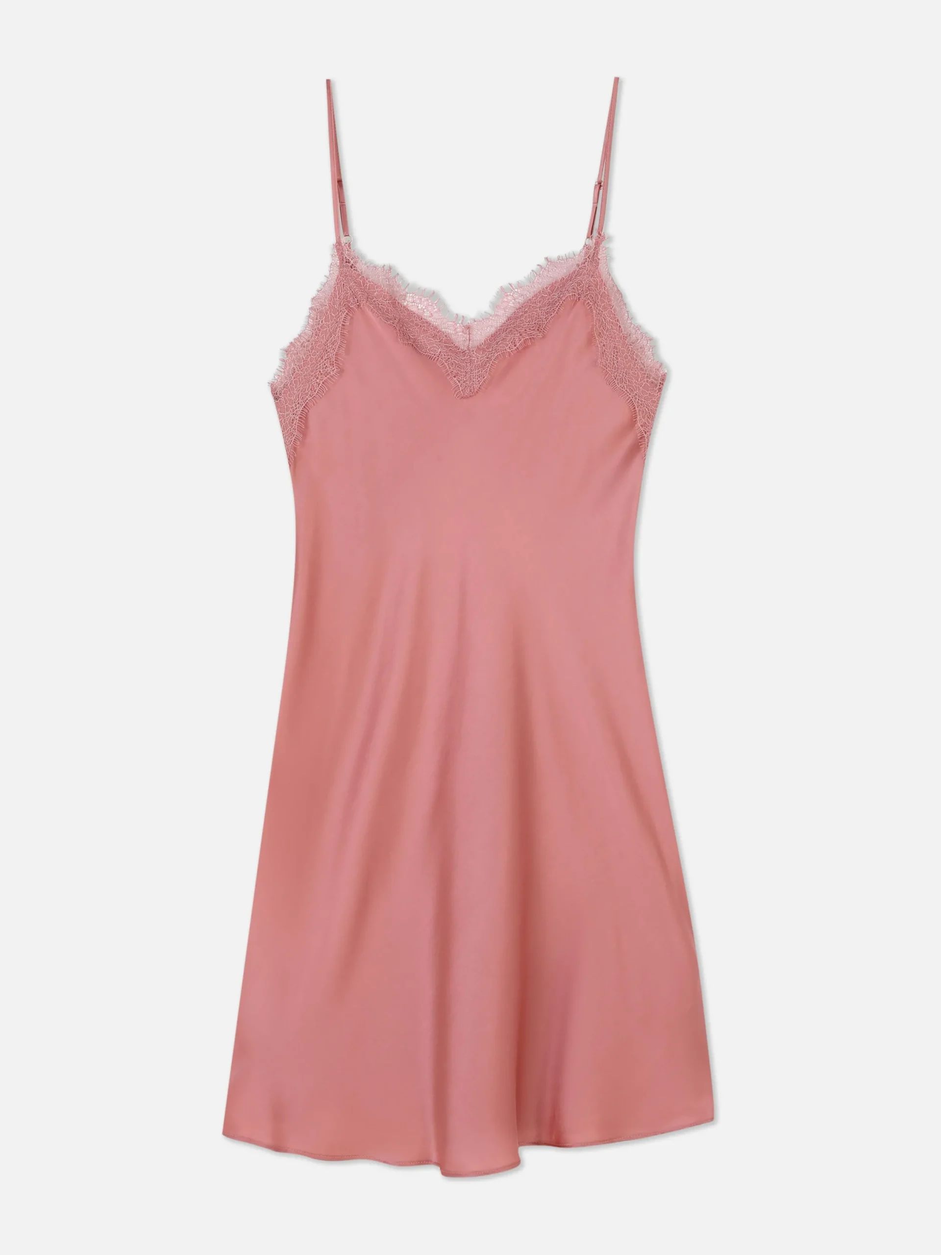 Slips Und Trägertops|Primark Mini-Negligé Mit Spitzenbesatz Rosa