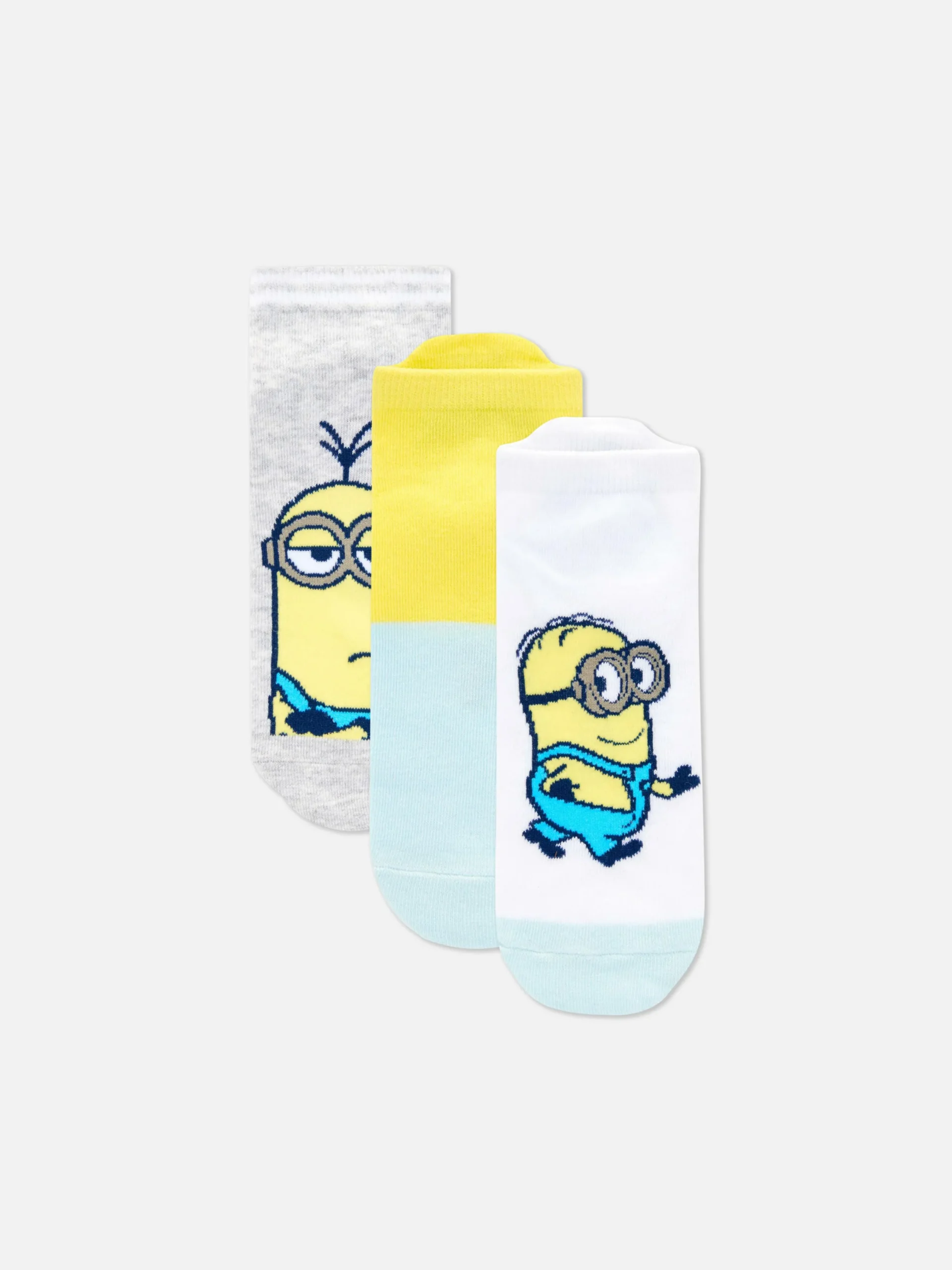 Socken|Primark „Minions“ Sneakersocken, 3er-Pack Gelb