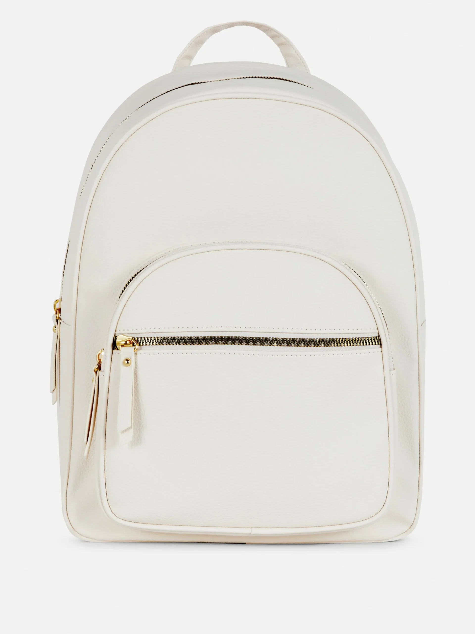 Taschen Und Portemonnaies|Primark Mini-Rucksack Aus Kunstleder Ecrufarben