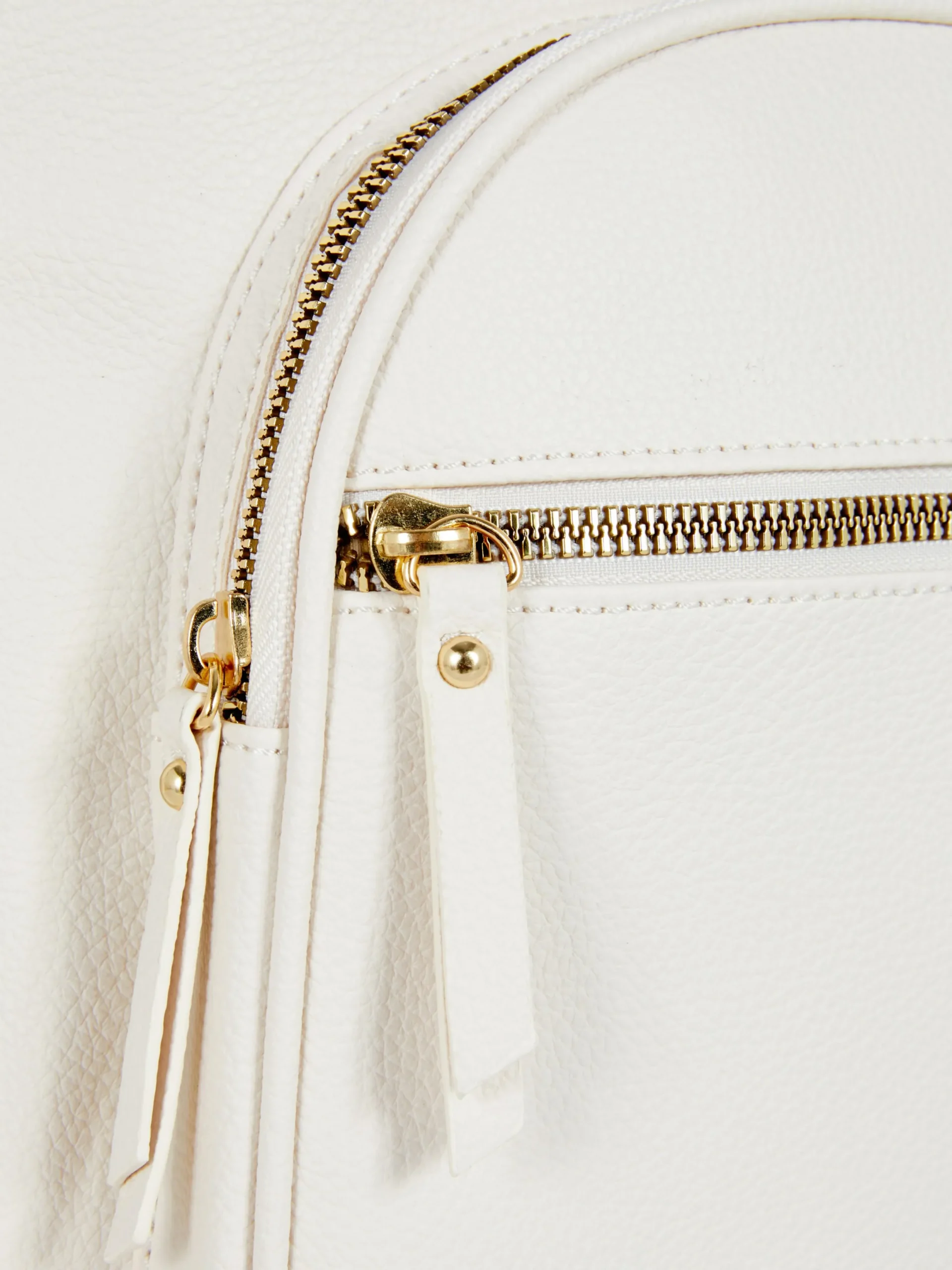 Taschen Und Portemonnaies|Primark Mini-Rucksack Aus Kunstleder Ecrufarben