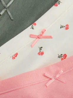 Slips|Primark Minislips Mit Spitzenbesatz, 3er-Pack Korallenrot