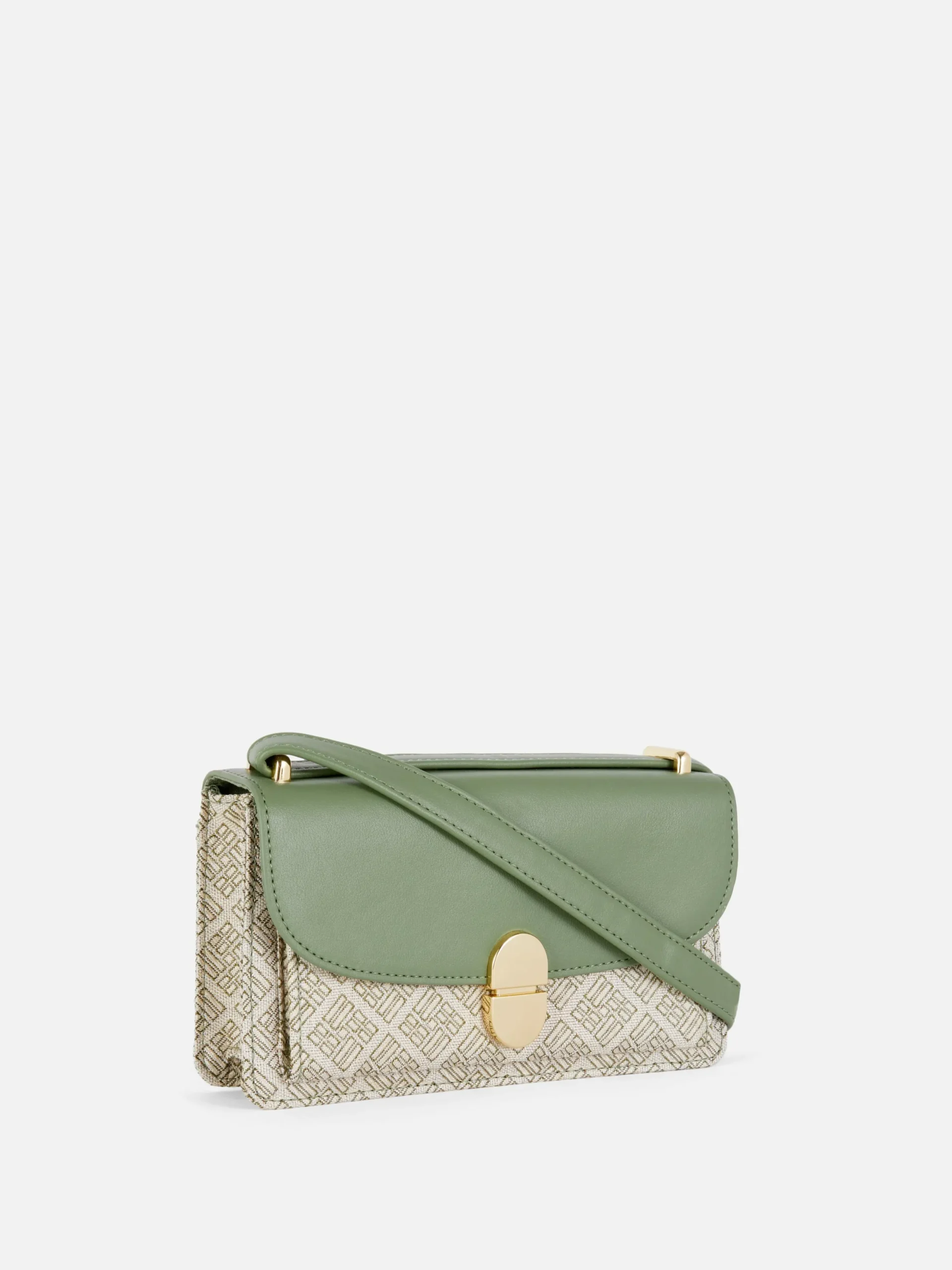 Taschen Und Portemonnaies|Primark Mini-Umhängetasche Mit Monogramm Grün