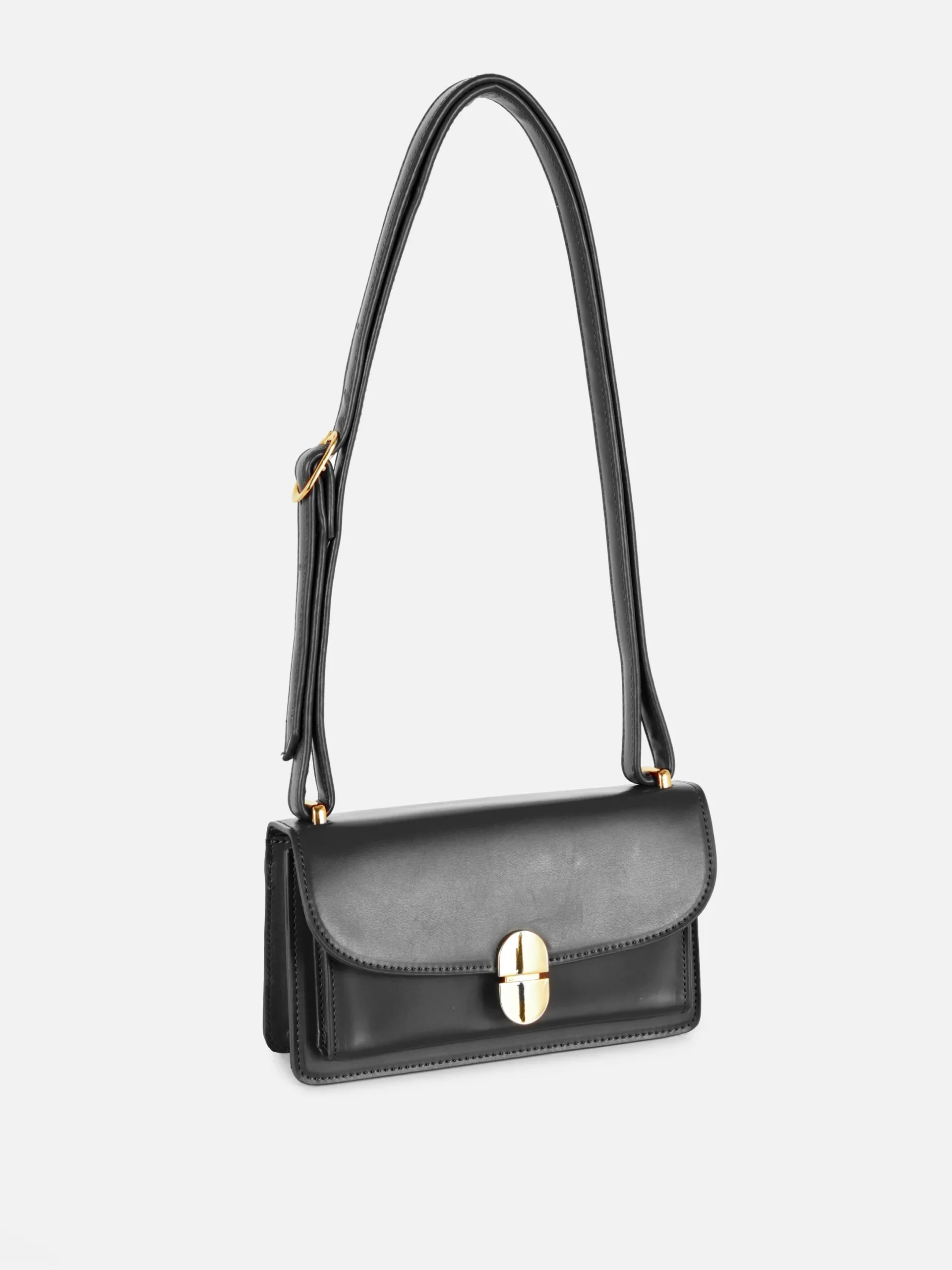 Taschen Und Portemonnaies|Primark Mini-Umhängetasche Mit Schloss Schwarz