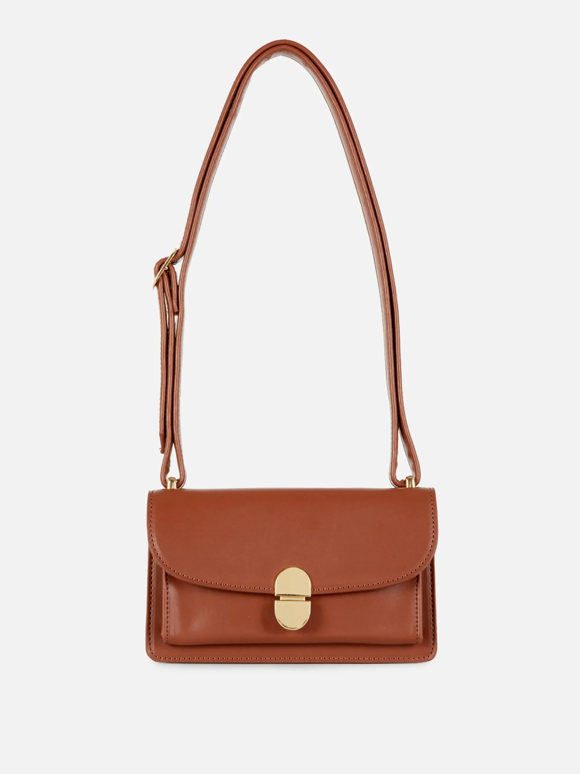 Taschen Und Portemonnaies|Primark Mini-Umhängetasche Mit Schloss Braun