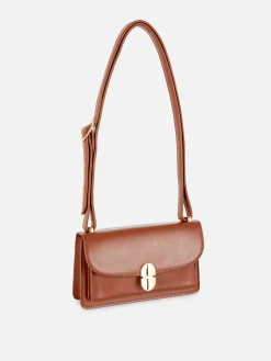 Taschen Und Portemonnaies|Primark Mini-Umhängetasche Mit Schloss Braun