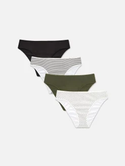 Slips|Primark Modische Bikinislips Für Den Alltag, 4er-Pack Grün