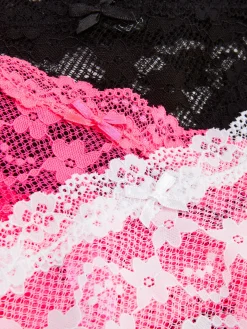 Slips|Primark Modische Hipster-Slips Mit Spitzenbesatz, 3er-Pack Hellrosa