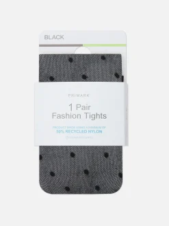 Strumpfhosen|Primark Modische Strumpfhose Mit Pünktchenmuster Schwarz