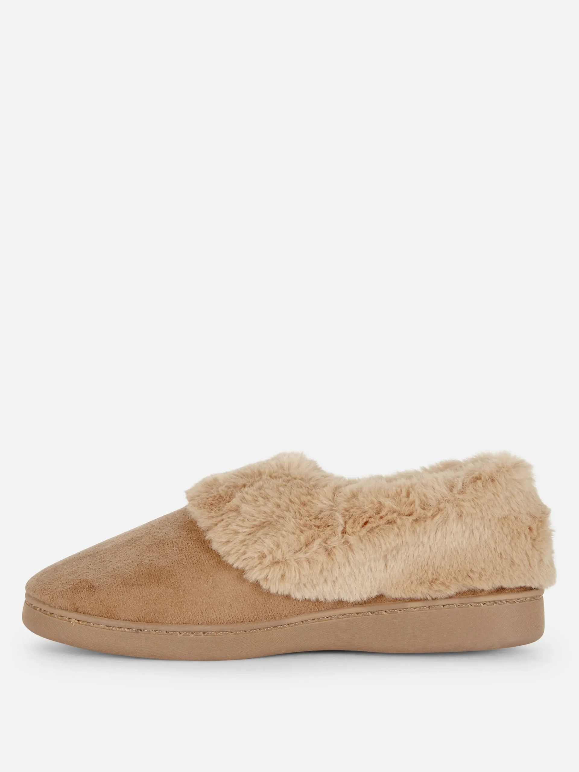 Hausschuhe|Primark Mokassin-Hausschuhe Mit Kunstpelzfutter Beige