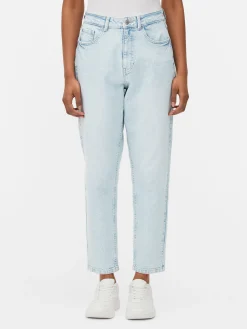 Denim|Jeans|Primark Mom-Jeans Aus Denim Hellblau
