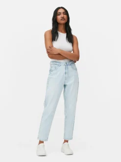 Denim|Jeans|Primark Mom-Jeans Aus Denim Hellblau