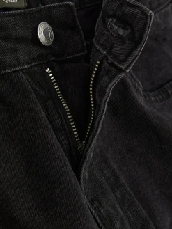 Denim|Jeans|Primark Mom-Jeans Aus Denim Schwarz