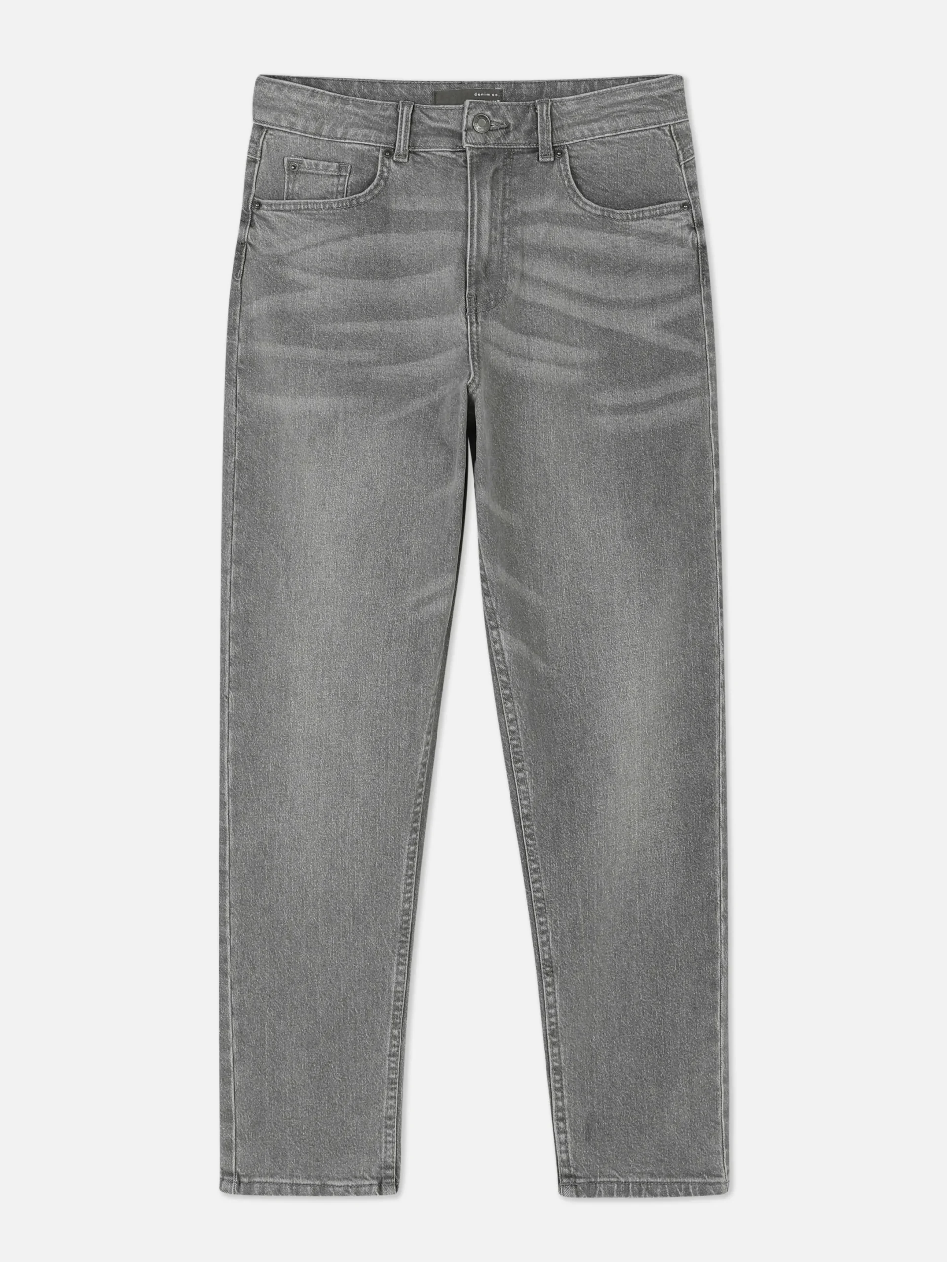 Denim|Jeans|Primark Mom-Jeans Aus Denim Grau