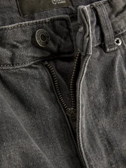 Denim|Jeans|Primark Mom-Jeans Aus Denim Grau