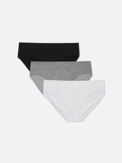 Slips|Primark Nahtlose Basic-Minislips, 3er-Pack Schwarz/Weiß
