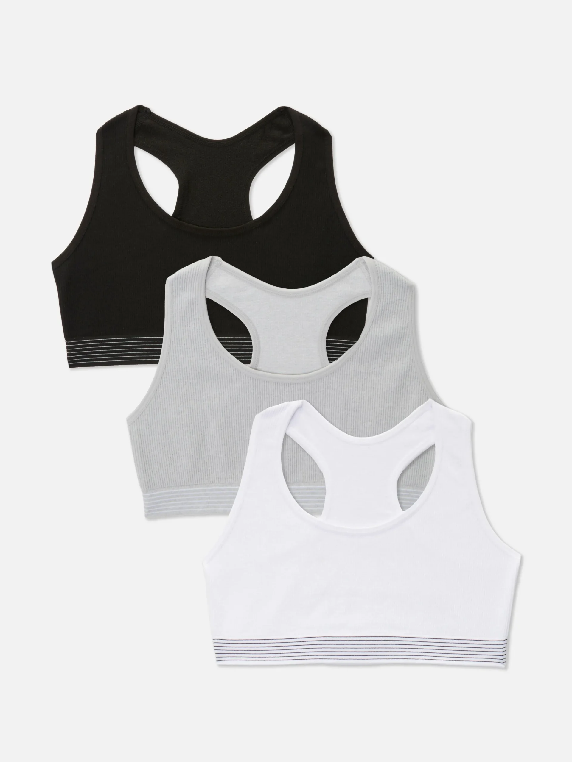 Unterwäsche|Primark Nahtlose, Kurze Tops Mit Racerback, 3er-Pack Multi