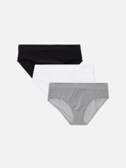 Slips|Primark Nahtlose Minislips, 3er-Pack Schwarz/Weiß