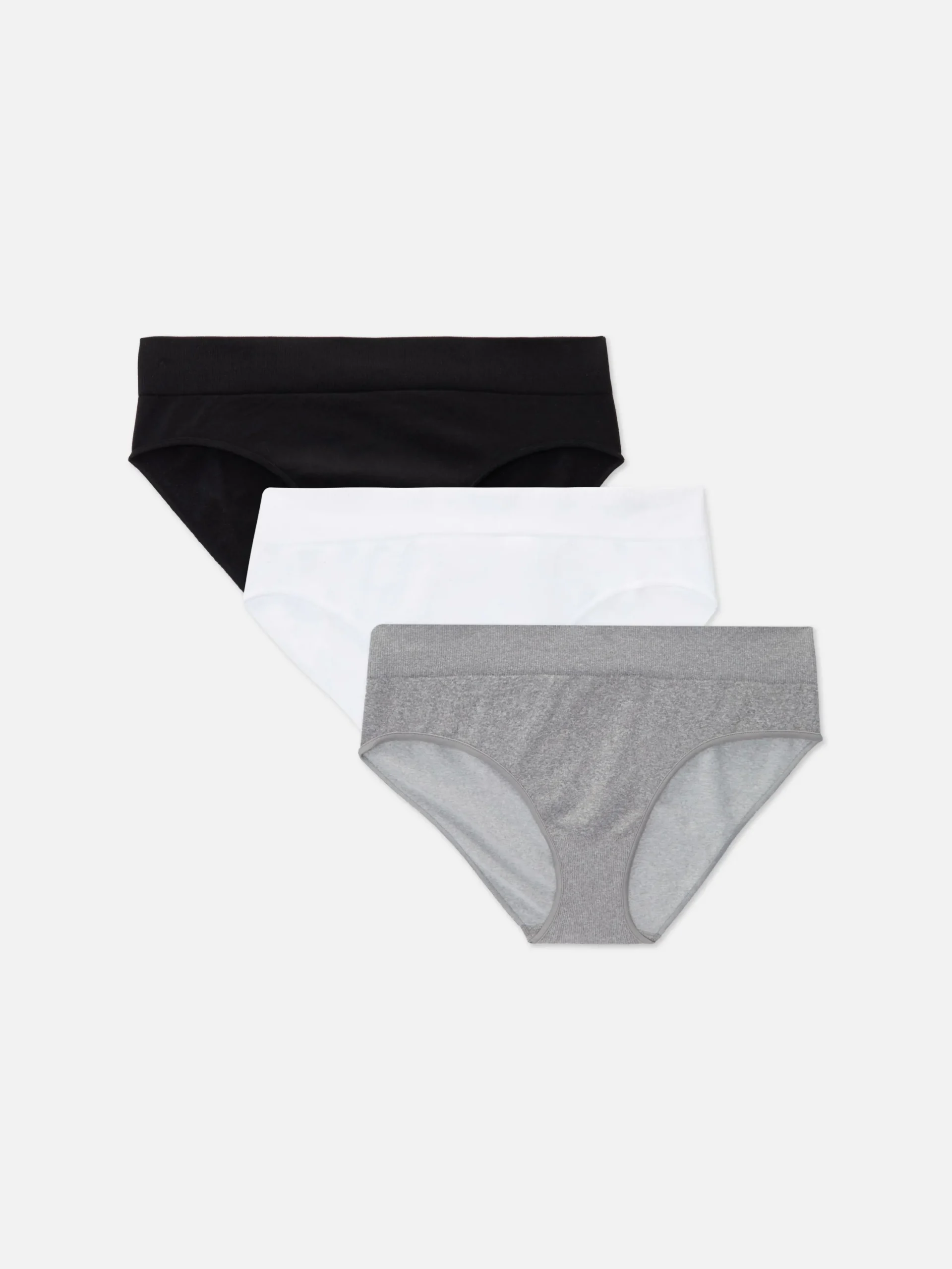Slips|Primark Nahtlose Minislips, 3er-Pack Schwarz/Weiß