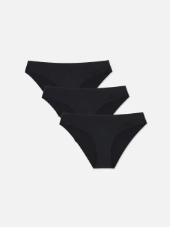 Slips|Primark Nahtlose Mini-Slips, 3er-Pack Schwarz