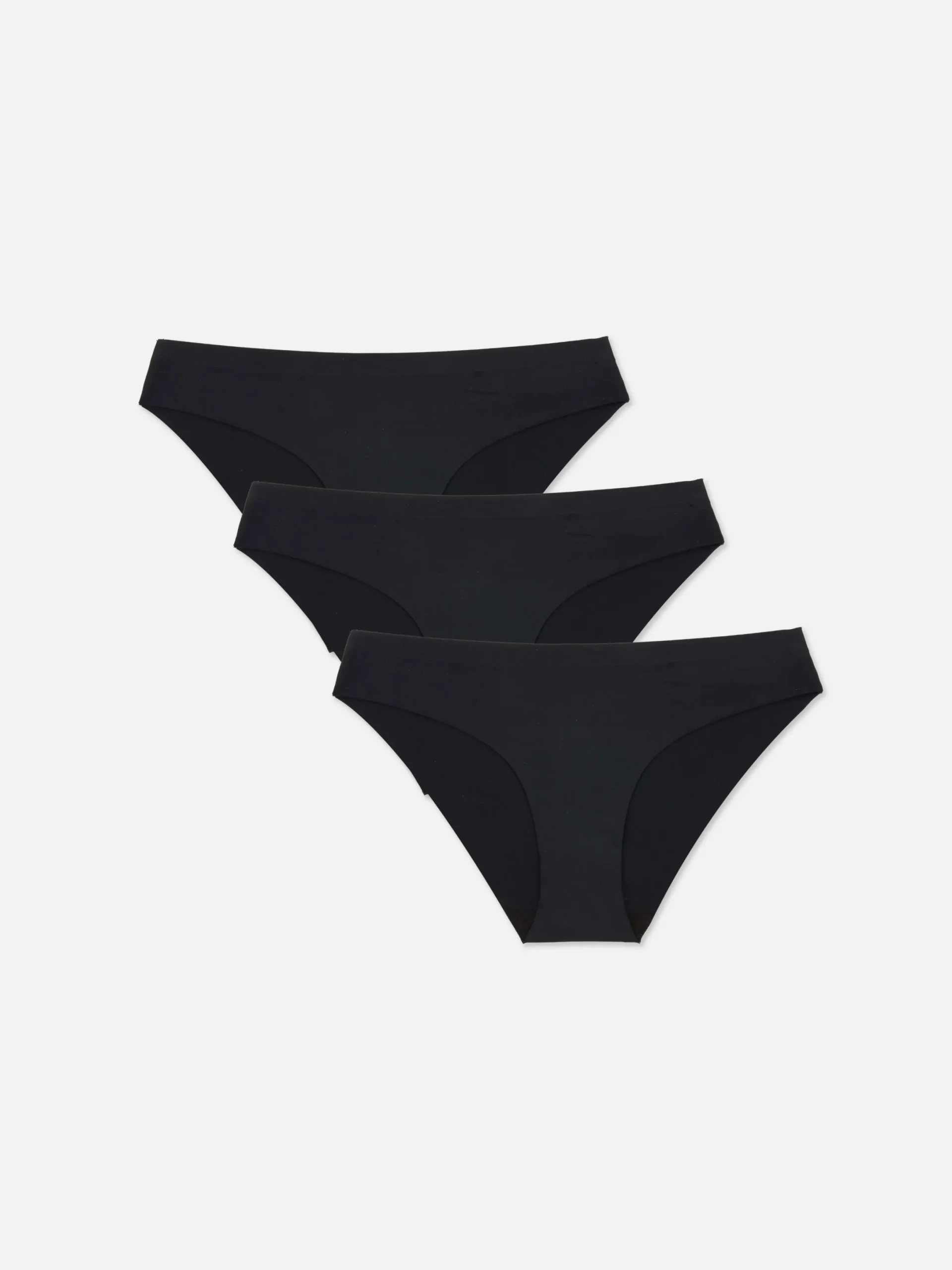 Slips|Primark Nahtlose Mini-Slips, 3er-Pack Schwarz