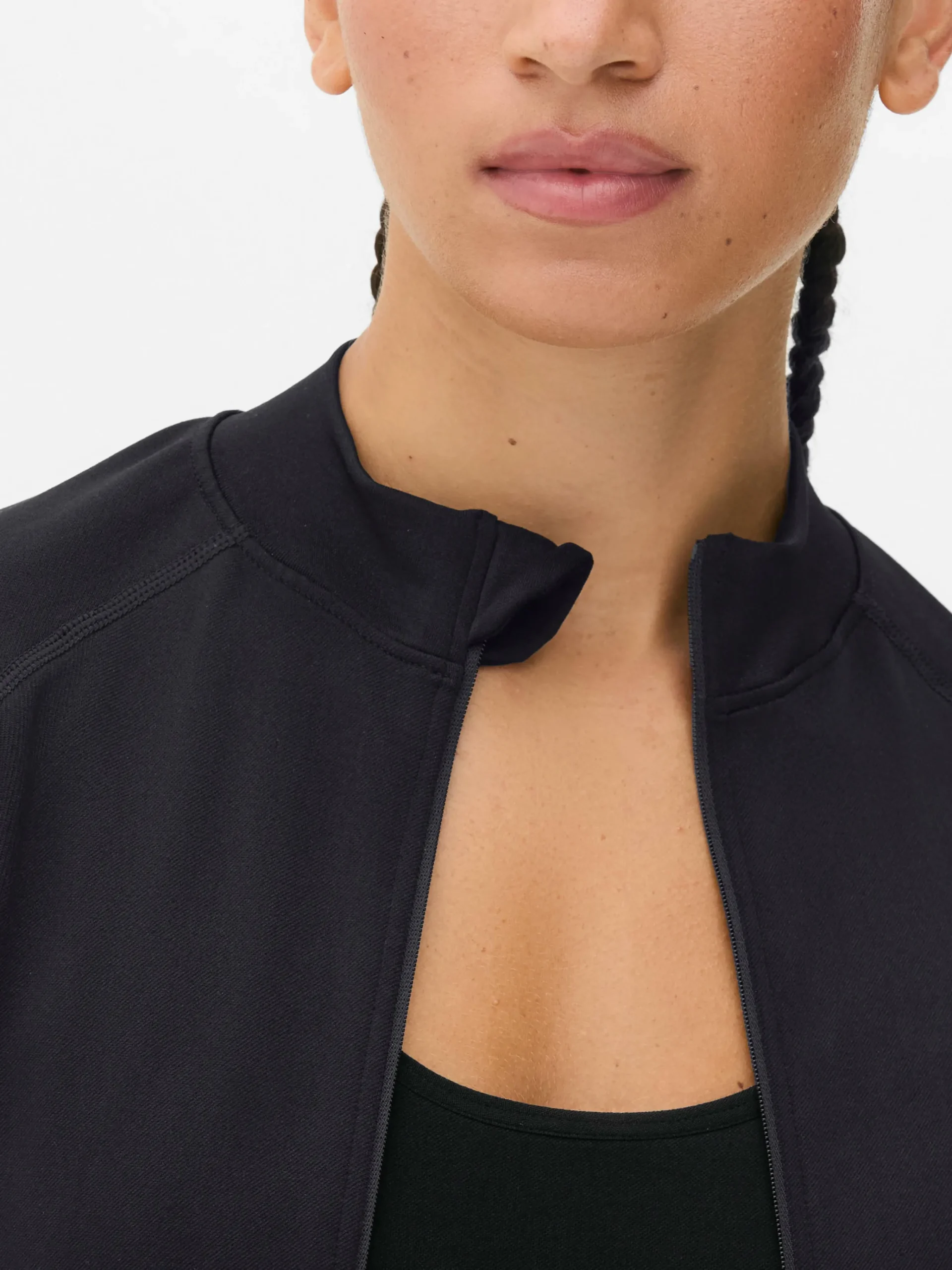 Fitnesskleidung Und Activewear|Primark Nahtlose Performance-Jacke Mit Reißverschluss Schwarz