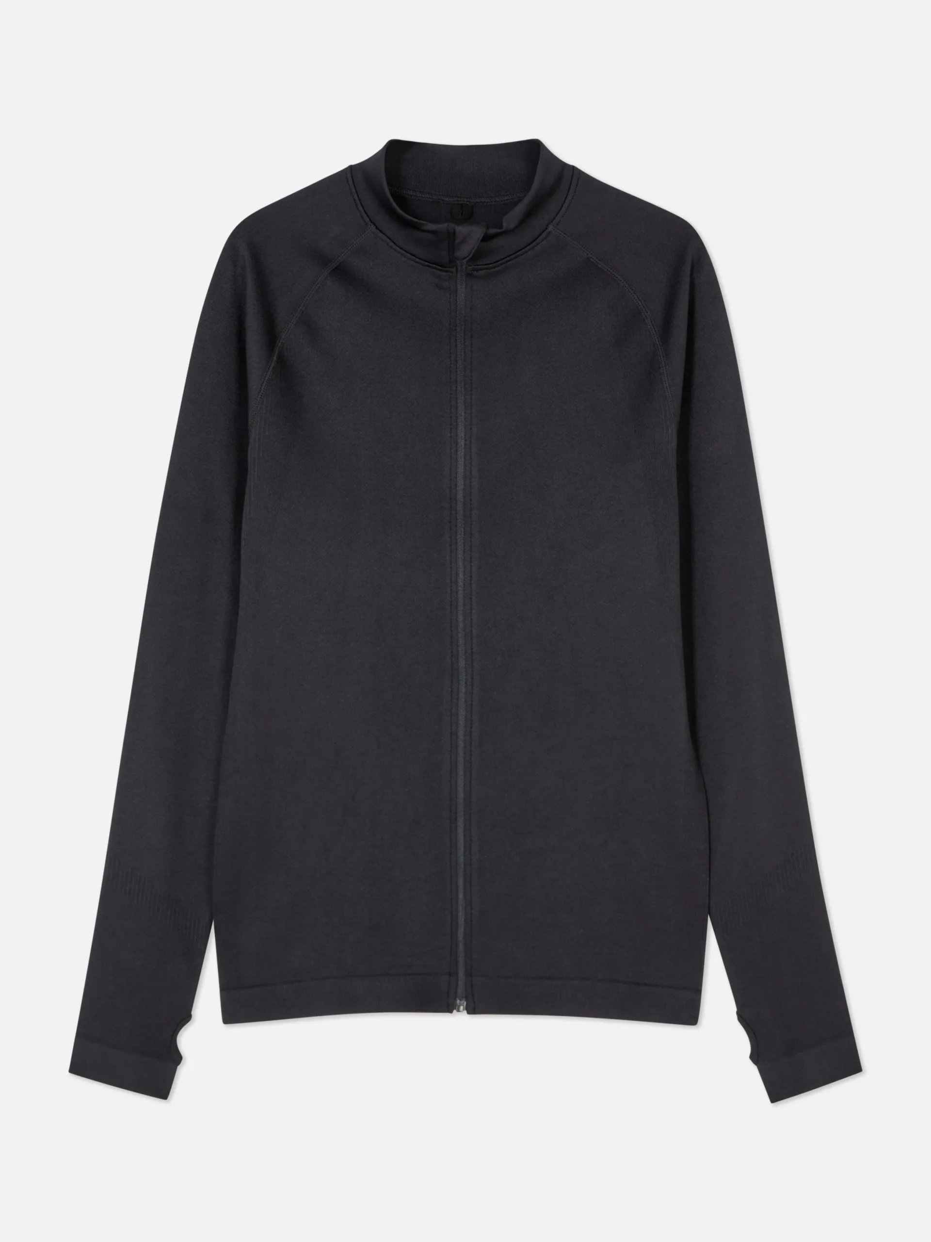 Fitnesskleidung Und Activewear|Primark Nahtlose Performance-Jacke Mit Reißverschluss Schwarz