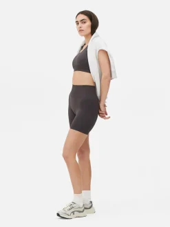 Fitnesskleidung Und Activewear|Primark Nahtlose Performance-Shorts Mit Hoher Taille Dunkelgrau