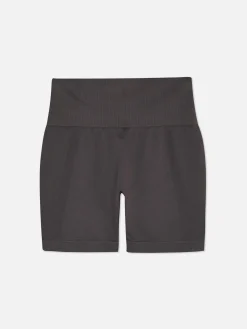 Fitnesskleidung Und Activewear|Primark Nahtlose Performance-Shorts Mit Hoher Taille Dunkelgrau
