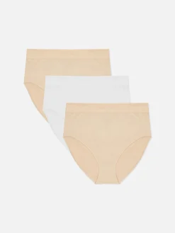 Slips|Primark Nahtlose Slips Mit Hohem Bund, 3er-Pack Taupefarben