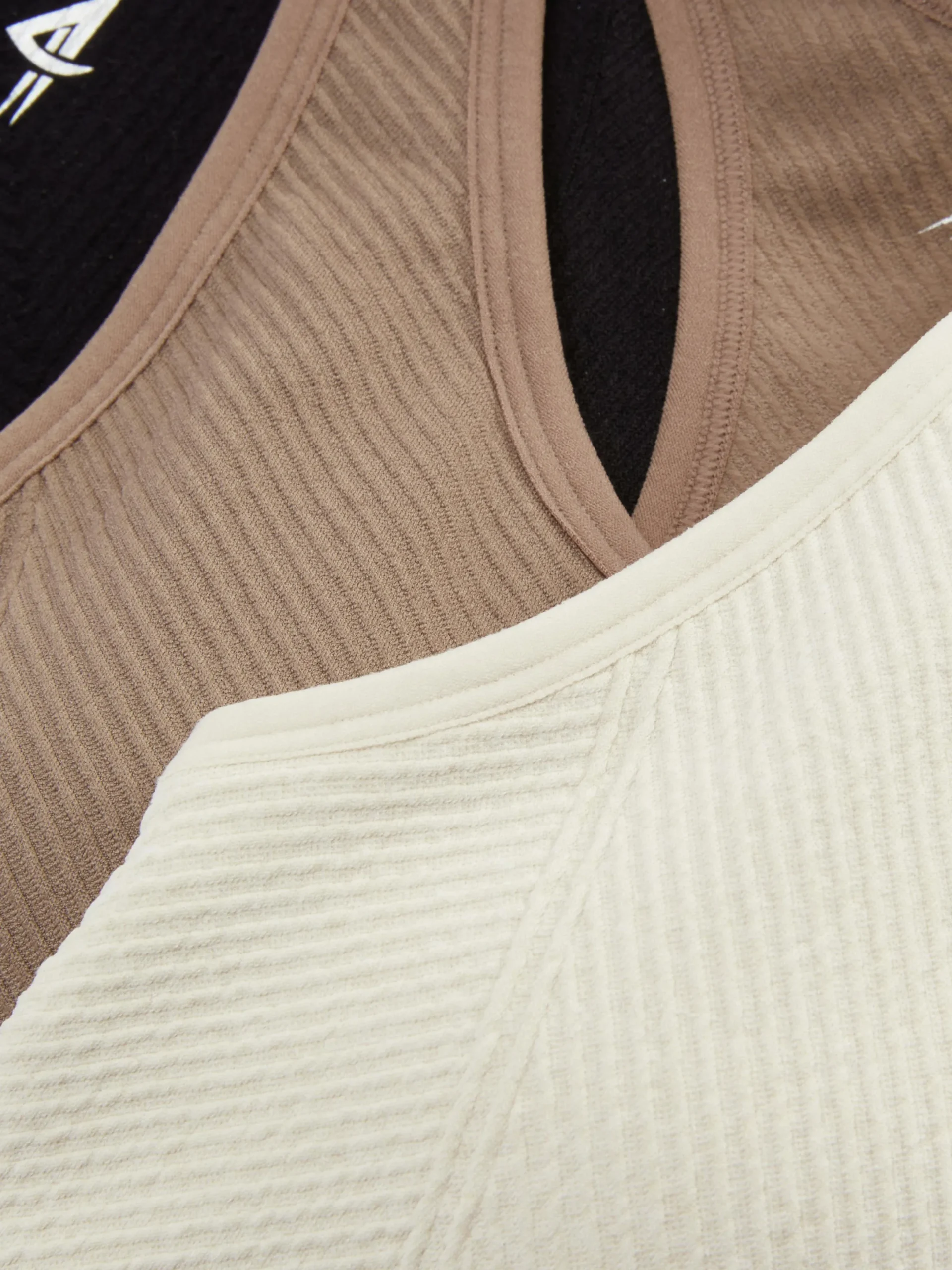 Bhs|Primark Nahtlose Sport-BHs, 3er-Pack Steinfarben