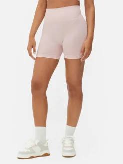 Fitnesskleidung Und Activewear|Primark Nahtlose Yoga-Shorts Mit Hohem Bund Hellrosa