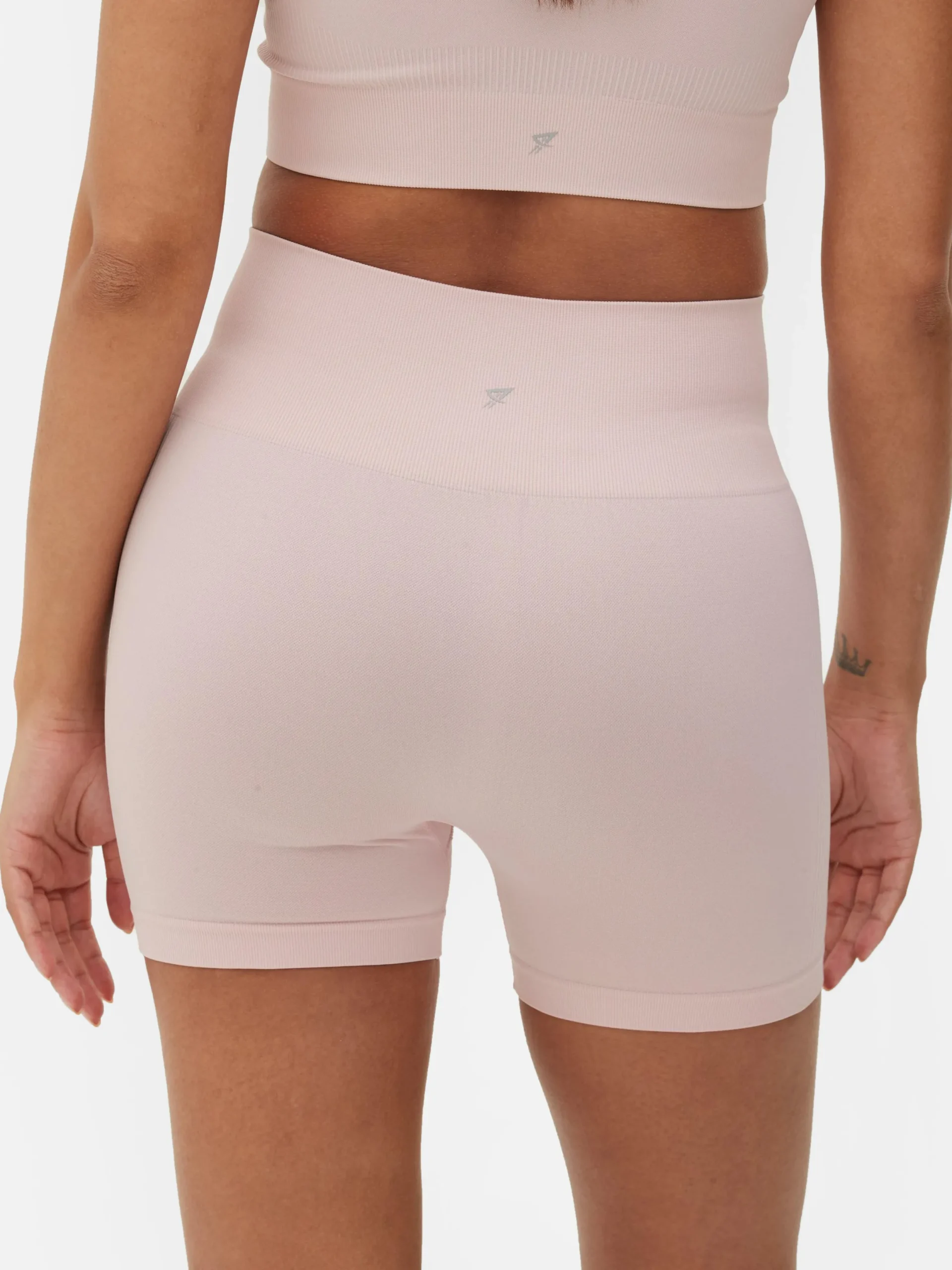 Fitnesskleidung Und Activewear|Primark Nahtlose Yoga-Shorts Mit Hohem Bund Hellrosa