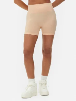 Fitnesskleidung Und Activewear|Primark Nahtlose Yoga-Shorts Mit Hohem Bund Pfirsichfarben
